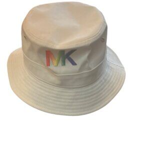 Michael Kors Bucket Hat, White, Size OS